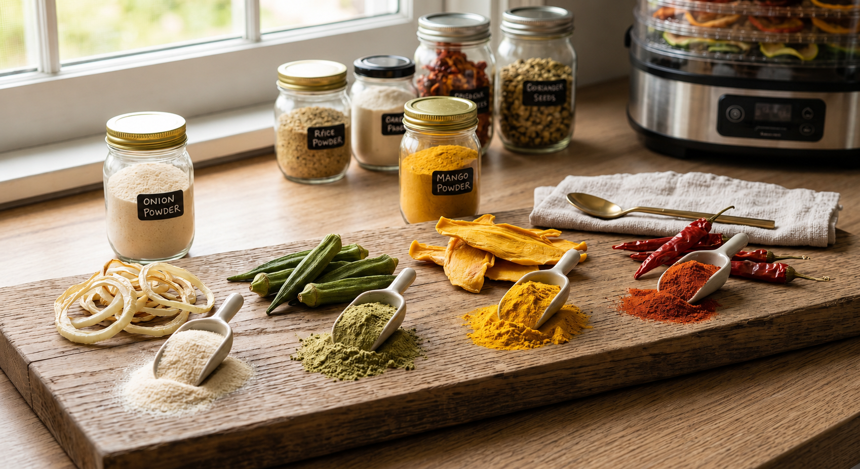 Dehydrated fruit and food ingredients